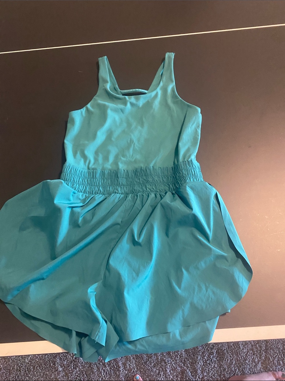 Zella Girl Teal Tank Romper